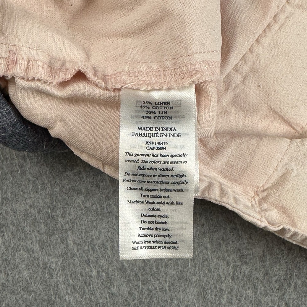 Faherty Malibu Linen Cotton Shorts Mens 38 Pink Chino Beach Preppy 9" Inseam - Picture 4 of 9